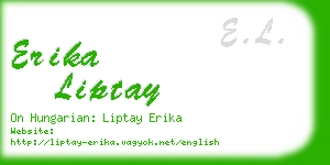 erika liptay business card